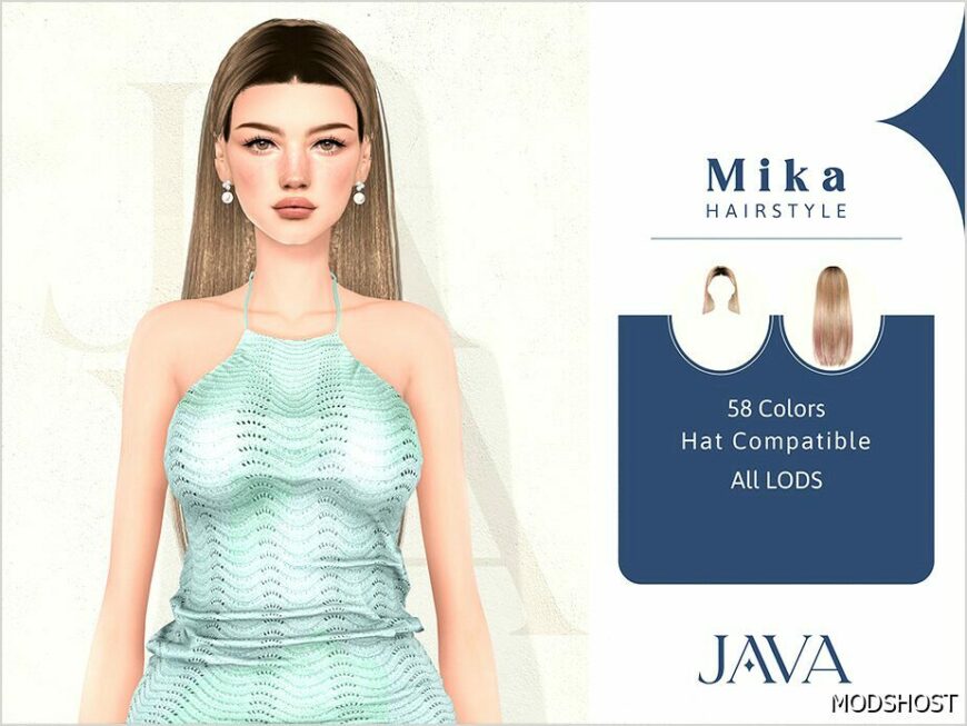 Sims 4 Female Mod: Mika Hairstyle (Featured)