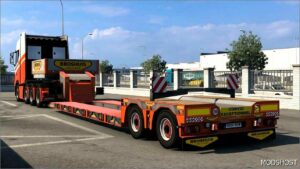 ETS2 Trailer Mod: SCS Lowloader Rework with Additional Cargo 1.51 (Image #2)