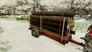 FS22 IMT Mod: Wood Trailer (Featured)