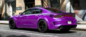 GTA 5 Dodge Vehicle Mod: 2023 Dodge Charger SRT Superbee Widebody (Image #2)