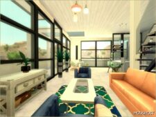 Sims 4 House Mod: WS Modern White 3 (No CC) (Image #3)