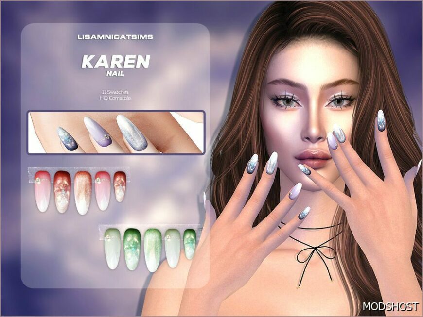 Sims 4 Female Accessory Mod: Karen Nails (Featured)