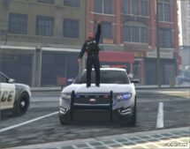 GTA 5 Police Player Mod: Small Police Officer Add-On PED (Image #2)