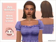 Sims 4 Female Mod: Zara Hairstyle (Image #2)