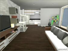 Sims 4 Party House Mod: Sunrise Apartments (NO CC) (Image #9)