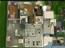 Sims 4 Party House Mod: Sunrise Apartments (NO CC) (Image #21)