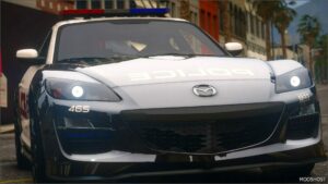 GTA 5 Mazda Vehicle Mod: Nfshp: 2009 Mazda RX8 Scpd Add-On | ELS | NON ELS | Template (Image #4)