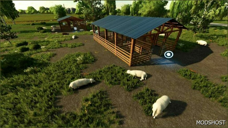 FS22 Placeable Mod: Sheep Shed (Featured)