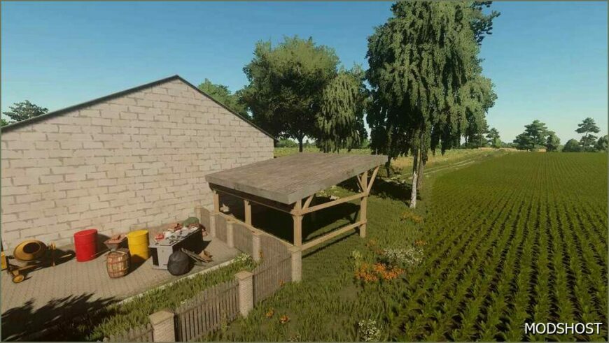 FS22 Placeable Mod: Polish Wooden Shed (Featured)