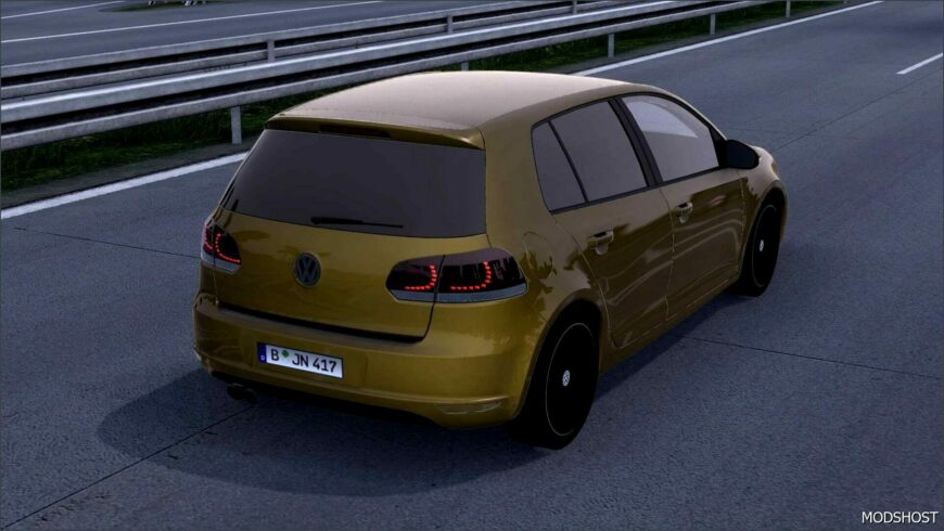 ETS2 Volkswagen Car Mod: Golf MK6 GTI V1.4 1.51 (Featured)