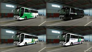 ETS2 MAN Skin Mod: 2023 MAN Lion’s Coach Topcam Pack (Image #2)