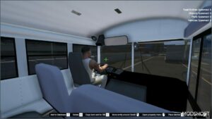 GTA 5 Vehicle Mod: Blue Bird TC3000 School Bus (Wentward S3) Addon ELS Support (Image #4)