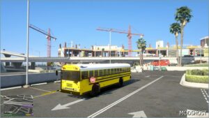 GTA 5 Vehicle Mod: Blue Bird TC3000 School Bus (Wentward S3) Addon ELS Support (Image #5)