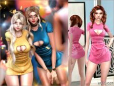 Sims 4 Elder Clothes Mod: Mini Dress S294 (Featured)