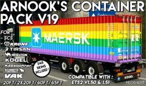 ETS2 Cargo Mod: Arnook’s Container Pack V19 1.51 (Featured)