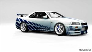 BeamNG Nissan Car Mod: Skyline GT-R R34 (RLA) 0.33 (Image #3)