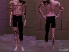 Sims 4 Male Tattoo Mod: Nevermind Full Body Tatts Aprilhush (Image #2)