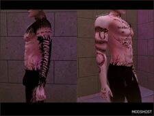 Sims 4 Male Tattoo Mod: Nevermind Full Body Tatts Aprilhush (Image #4)