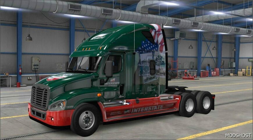 ATS Freightliner Mod: 50 Skins Pack for Freightliner Cascadia (Featured)