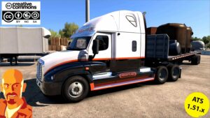 ATS Freightliner Truck Mod: Cascadia V4.1 1.51 (Featured)