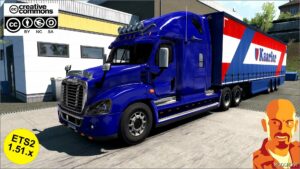 ETS2 Freightliner Truck Mod: Cascadia V4.1 1.51 (Image #3)