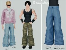 Sims 4 Elder Clothes Mod: Baggy Cargos for Male (Featured)