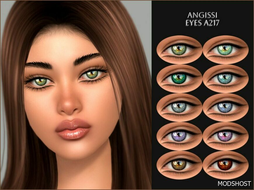 Sims 4 Female Mod: Eyes A217 (Featured)