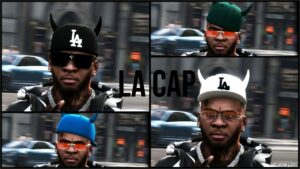 GTA 5 Player Mod: LA Devil CAP for Franklin (Featured)