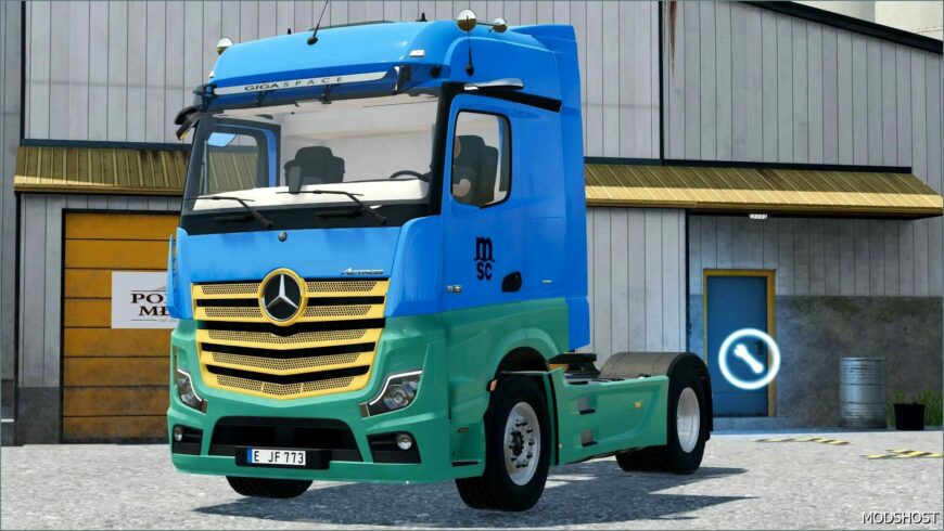 FS22 Mercedes-Benz Truck Mod: 2020 Mercedes Benz Actros MP5 MSC Group (Featured)