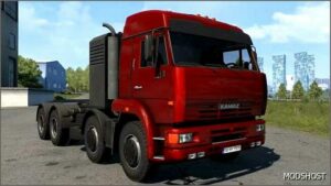 ETS2 Kamaz Truck Mod: 6460 + Trailers V8.7 – 1.51 (Featured)