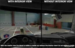 ETS2 Scania Part Mod: Windscreen Decal for ALL Scania Trucks (Featured)