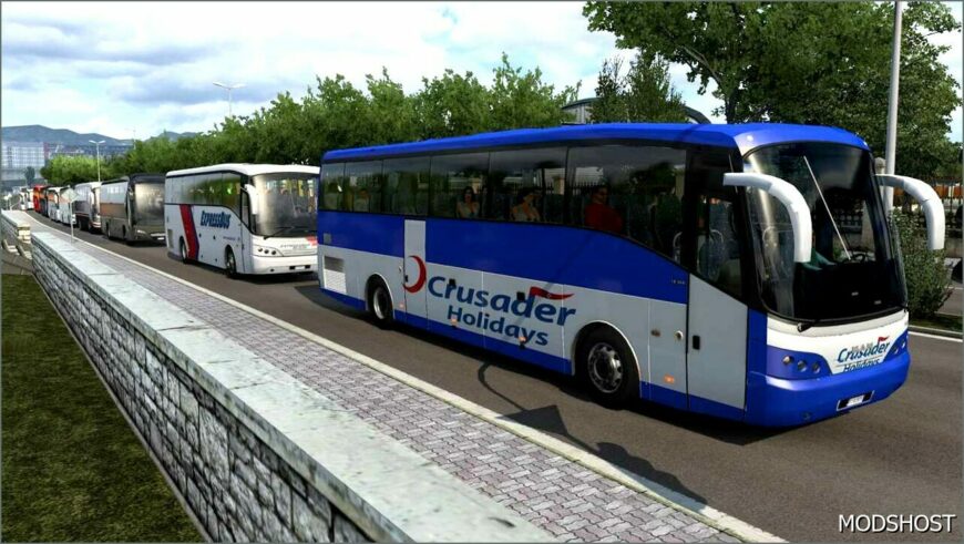 ETS2 Mod: Bus Traffic 1.51 (Featured)