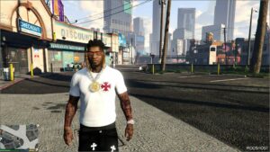 GTA 5 Player Mod: VVS Bear Chain (Bussin) Chain for Franklin (Image #4)