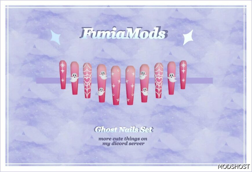 GTA 5 Player Mod: Ghost Nails SET for MP Female (Featured)