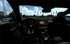 ETS2 Cadillac Car Mod: CT5-V Black Wing 2022 V1.5 1.51 (Image #2)