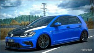 ETS2 Volkswagen Car Mod: Golf R Line 7.5 2018 1.51 (Featured)