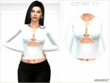 Sims 4 Elder Clothes Mod: CUT OUT TOP (Featured)