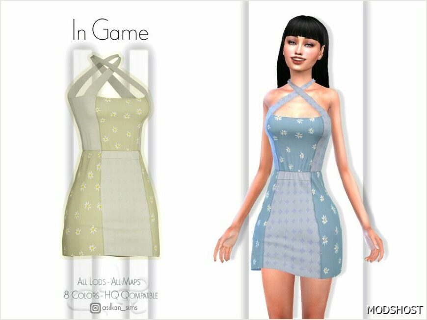 Sims 4 Elder Clothes Mod: Alexis Dress – ACN 496 (Featured)