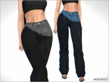 Sims 4 Everyday Clothes Mod: Patch Work Denim Pants (Featured)