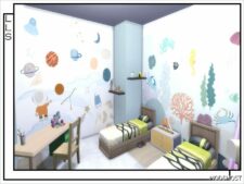 Sims 4 Wall Mod: Adventure Time Mural (Featured)