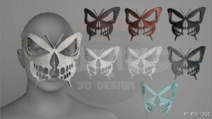 GTA 5 Player Mod: Gothic Butterfly Mask (Featured)