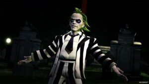 GTA 5 Player Mod: Beetlejuice from Multiversus Add-On PED (Featured)