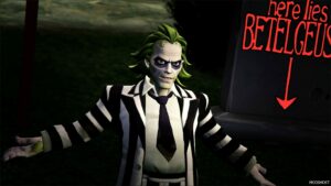 GTA 5 Player Mod: Beetlejuice from Multiversus Add-On PED (Image #2)