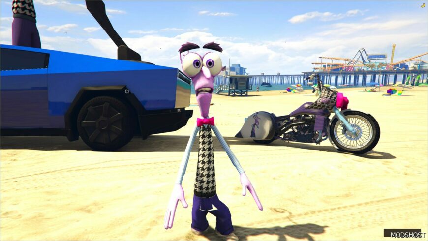 GTA 5 Player Mod: Fear from inside OUT 2 Add-On PED (Featured)