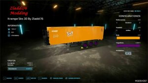 FS22 Krampe Trailer Mod: SKS 30 (Featured)