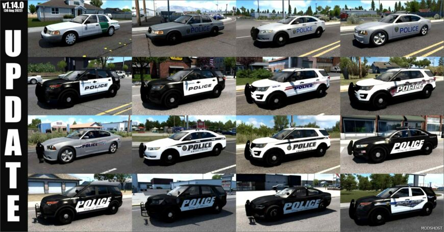 ATS Mod: Municipal Police Traffic Pack V1.17.1 (Featured)