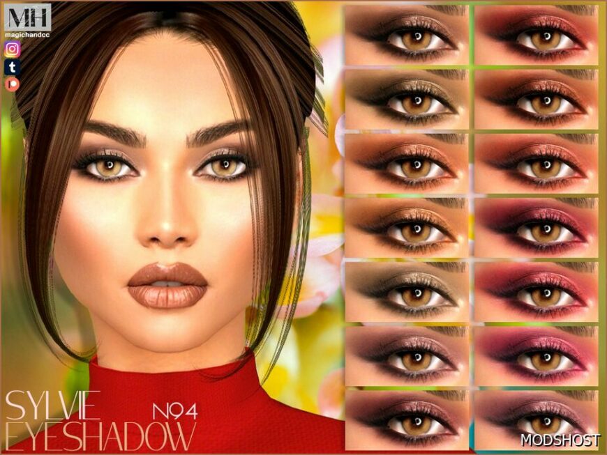 Sims 4 Eyeshadow Makeup Mod: Sylvie Eyeshadow N94 (Featured)