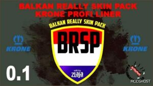 ETS2 Krone Mod: Brsp Balkan Really Skin Pack for Krone Profi Liner by Zlaja V0.5 (Featured)