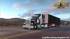 ETS2 Kenworth Truck Mod: W900 LE V1.2.4 1.51 (Image #2)