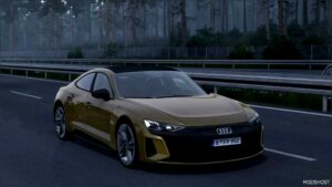 ETS2 Audi Car Mod: E-Tron GT 2022 V2.6 1.51 (Featured)